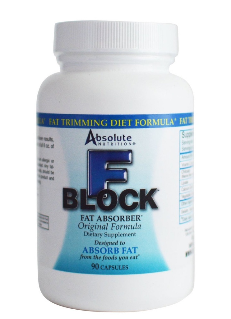 תזונה מוחלטת FBlock Xtra Fat Absorber, דיאטה פורמולה, 90 קפסולות