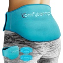 חבילת הקרח של Back Pain הקלה, 2 Packs, FSA Eligible, Reusable Gel Back Wrap Ice Brace for Sciatica Injuries, Hot Compression for Lumbar, Waist, Men After Surgery Gift