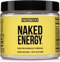 NAKED אנרגיה - Stim Free Pre Workout Caffeine חינם, עבור גברים ונשים, ידידותי טבעוני, ללא ממתקים מלאכותיים, צבעים או פלברס - 50 משרתים