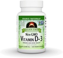 מקור טבעי טבעוני True, non-GMO ויטמין D-3, תוספת תזונתית עבור Immune ו- Bone Health *, 2,000 IU - 90 קפסולות