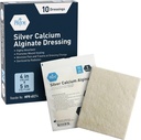 MED PRIDE Calcium Alginate Wound Dressing, 10Pack | Highly Absorbent, nonstick, Seaweed, Easy Removal (4' x 5' Silver)