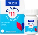 Hyland's No. 11 Cell Salt Nat Sulph 6X Tablet, Cold and Flu Medicine, Nausea Relief, Quick Disshoot Tablets, 100 Count