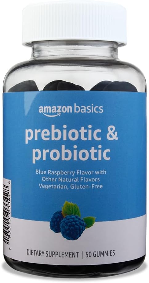 יסודות Prebiotics & Probiotics, 2 מיליארד CFU, Blue Raspberry, 50 Count (2 לשרת)