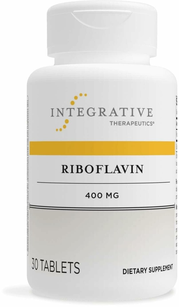 Integrative Therapeutics Riboflavin - תוסף ויטמין B2 לתמיכה באנרגיה סלולרית * - תומך Vitality & Red Blood Cell הפקה * - Gluten-Free & Milk-Free - 30 Count (30 משרתים)