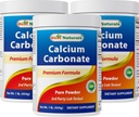 Best Naturals Calcium Carbonate אבקת 1 פאונד - אוכל כיתה (16 OZ (Pack of 3)