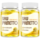 Saw Palmetto for Women - DHT Bloer Hair growth growth Supplement - 500 מ"ג פוטנט ראה חניכיים לשיער, עור, ציפורניים, Urinary Wellness - מנגו-Pineapple Flavor - 120 מסטיקנים