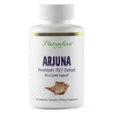 Paradise Herbs Arjuna, Cardiovascular Support, Blood Pressure, Heart Health, Antioxidant תוסף, טבעוני, non-GMO, Gluten Free, 60 קפסולות צמחוניות
