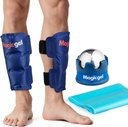 Shin Splint Relief: Hot & Cold Packs, Cryoball & מתיחה Bands for Shin Splints