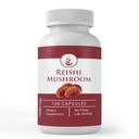 מרכיבים מקוריים טהורים Reishi Mushroom, (100 קפסולות) Always Pure, No Additives Or Fillers, מעבדה מאומתת