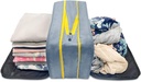 Baggi Ultimate Compression ZipCube Set של 2 - מרחיבה נסיעות מארגנת מזוודות, קל משקל Packing Cubes עבור אביזרים נסיעות נשים וגברים
