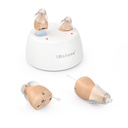 iBstone K19 Hearing Aids, Rechargeable Hearing Aids to Assist Hearing for Adults, Mini Completely-in-Canal Digital Hearing מכשירים עם ביטול רעש, OTC, Pair