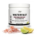 אבקת WATERFAST Keto Electrolyte עבור Fasting and Hydration - לימון Lime Flavor | מלח ההימלאיה ורוד (Sodium), Potassium, Magnesium, Calcium | Sugar Free, Gluten Free, Soy Free, Soy Free