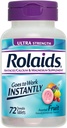 Rolaids Antacid Calcium & Magnesium תוסף Ultra Power Tablets, פירות 72 ea