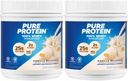 אבקת חלבון טהורה - Whey, חלבון גבוה, סוכר נמוך, Gluten-Free, Vanilla Cream Flavor - 1 lb (Pack of 2)