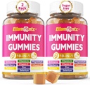 10In-1 Immune Gummies עם Multivitamins, 100% Daily Zinc, ויטמין C & D3 Immunity תוסף + Echinacea, Sambucus Elderberry, Turmeric, Magnesium, Immune Support, Total Health, Sugar Free, 2 Pack