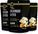 Dextrose Bites - Dextrose Melts Made עם אבקת Dextrose - Dextrose for Workout and Run Energy חטיפים - טבליות Glucose Portable Energy מלטס (Banana מנגו) (Pack of 03)