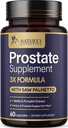 תוספי בריאות Prostate עבור גברים 1000 מ"ג - 3X כוח עם Saw Palmetto Band Sting Nettle Root & Pumpkin Seed תמיכה תרכובת - תמיכה נסיעות אמבטיה Prostate & Urinary בריאות - 60 קפסולות