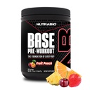 NutraBio Base Pre-Workout אבקה 200 מ"ג Caffiene, Sustained Energy, Focus, Endurance, Pump, Sugar Free, Free Preworkout for Men and Women - Betaine, L-Tyrosine, 30 משרתים - פירות Punchusine - פירות Punchus, פירות חינם, סוכר חינם, Preworkout for Men and Women - Beta Alan, L-Tyrosine, L-Tyrosine