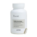 Perel Daily Iron Ease, 15MG ברזל תוספת עם מגנזיום, ויטמין C, ויטמין B12 לתמיכה תזונתית ואנרגיה, קפסולות לנשים וגברים, Soy, Milk & Gluten חינם, Non GMO, 30 Pills