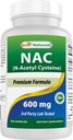 Best Naturals NAC - N Acetyl Cysteine 600 mg 250 Capsules - n Acetyl cysteine - Powerful antioxidant