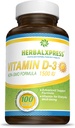 Herbalxpress ויטמין D (כמו cholecalciferol) 1500 IU (100 טבליות) הוא תוספת מושלמת לסגנון חיים בריא, עצמות, שיניים, שרירים, Immune Function, ו- Well-Being, non-GMO ו- Gluten-Free.