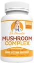 Best Organic Mushroom Complex - Immune Assist - Lion's Mane, Cordyceps ו Reishi - תוסף הסתגלות - בריאות, הקלה מתח, זיכרון ותמיכה קוגניטיבית, ד"ר דניאלל - 120 Veggie Caps