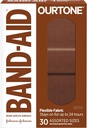 Band-Aid Brand Ourtone Adhesive Bandages, Creative Protection & Care of Minor Cuts & Scrapes, Quilt-Aid Pad for Painful Wounds, BR55, Assorted Sizes, 30 ct