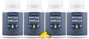 Physio אומגה 2400 מ"ג שמן עם אומגה 3 Fatty Acid תוספת - Heart & Brain Health תוספי עבור מבוגרים - non-GMO, Burpless, Light Citrus Flavor, Sustainably Sourced - 240 Softgels