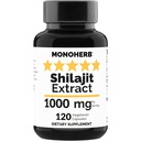 MONOHERB Shilajit לחלץ 1000 מ"ג - 120 קפסולות צמחוניות