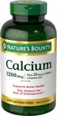 Nature's Bounty Calcium 1200 מ"ג עם ויטמין D3, Bone Health & Immune Support, ויטמין D3 1000 IU, 220 Softgels
