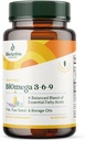 BIOACTIVE NUTRIENTS BOmega 3-6-9 תוסף Softgels עבור נשים וגברים - אומגה 3 6 9 - המורכבות של הדג הטוב ביותר, שמן פלקסיד ושמן Borage - 1200 מ"ג - 90 Softgels