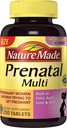 Nature Made Prenatal Multi, 250 Tablets, Folic Acid + 17 Prenatal Vitamins & Minerals to Support Baby Development and Mom, Vitamin D3, Calcium, Iron, Iodine, Vitamin C, and More