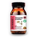 DR WAKDE's Ashwagandha & Shatavari קפסולות (60 Veg Caps, Rejuvening Herbs, Energy Support, Ayurvedic, Vegan, Herbal, All Natural, Made בבריטניה)