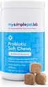 MySimplePetLab Dog Probiotics, 5-Strain Probiotic, Healthy Pet Chews, Supports Digestive Health, Gutfunction, Immune System, Tasty Probiotic Chews for Dogs, Daily Supplement