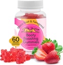 Booty Enhancing Gummy תוסף, Big Butt Enhancer, Workout Support, Multivitamin for Women, Natural Glute Boost ויטמינים עבור Curvy Shape & Max Gains, 60 חניכיים טבעוניות