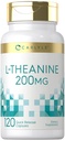 קרליל L-theanine 200 מ"ג תוסף | 120 קפסולות | Non-GMO,ten Gluten Free
