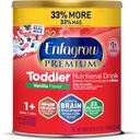 Enfagrow Premium טוילר משקאות תזונתיים, Natural Vanilla Flavor, אומגה 3 DHA לתמיכה במוח, Prebiotics & ויטמינים לבריאות החיסון, non-GMO, אבקת Can, 32 Oz (Pack של 1 1