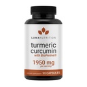 Luma Nutrition Turmeric Curcumin עם Black Pepper - 95% Curcuminoids - 1950 מ"ג פרי - Premium Turmeric תוסף - עם bioPerine עבור Max Absorption - Made in USA - 90 קפסולות