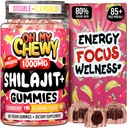דימלאיה טהורה Shilajit Gummies - High Potency Gold Score Resin - אנרגיה Boost ו- Immune Support for Men and Women with Ashwagandha ו- Shatavari - 60 מסטיק - Strawberry ובננה