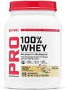 GNC Pro ביצועים 100% אבקת חלבון Whey 2.0, קיצור מהיר של כוח שרירים ושיקום, וניל, 25 משרתים