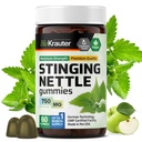 BIO KRAUTER Sting Nettle Gummies - 7500 מ"ג כוח - 60 Chews - Nettle Root 10:1 Extract - תוסף תמיכה שתן - חניכיים גלטין חינם פורמולה