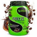 אכילת מינים Isolyze Whey חלבון אבקת, 100% Whey Isolate עבור בניין שרירים, 27.5g חלבון Per Scoop, No Sugar & Low Fat (Coffee, 22 משרתות)