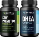 HAVASU NUTRITION DHEA 50 מ"ג תוסף (60 משרתים) וראו קפסולות פאלטו (100 משרתים)