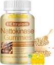 Nattokinase תוסף 8,000 FU(400 מ"ג) Per Serve, Holhorn & Beet Root Extract, Nattokinase Gummies המסורתית Natto לחלץ מקור, 60 Counts