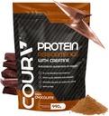 CURA Proteín Performance 990g - High-Performance חלבון אבקת - עם Creatine - אידיאלי עבור ספורטאים - Gluten-Free