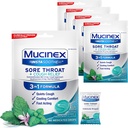 Mucinex InstaSoothe Sore גרון + Cough הקלה אלפים Herbs & Mint Flavor, Fast Acting, Cooling Comfort, Powerful Sore גרון אוראלי כאבי Reliever, 40 טיפות medicated (40 Count)
