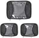 Baggallini Compression 3 חלקים - Light Weight Compression Packing Cubes for Travel