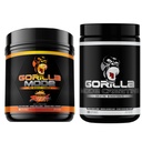 Gorilla Mind Pre Workout (Orange Rush) + Creatine (100 משרתת) - מקיף עבור כוח משופר, כוח בחוץ, וגודל השרירים