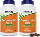 עכשיו Pepperט גלס עם שמן ג'ינג'ר ופנל, 150 Softgels (Pack of 2), Enteric Coated