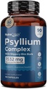 Psyllium Complex | 11-Ingredient Psyllium Husk כמוסות עם אבקת Psyllium, Slippery Elm & הג'ינג'ר כדי לנקות את בריאות מערכת התמיכה | 180 קפסולות